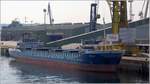 Die 2000 gebaute ASHLEY (IMO 9201944) liegt am 23.04.2017 in A Coruna. Sie ist 88,95 m lang und 12,40 m breit, hat eine GT/BRZ von 2.056 und eine DWT von 2.953 t. Heimathafen ist Enschede (Niederlande). Früherer Name: HYDRA.