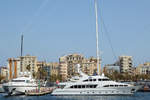 Die Yacht  Benetti  in Barcelona (Februar 2012)