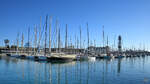 Anfang November 2022 waren jede Menge Segelboote im Jachthafen von Barcelona zu sehen.