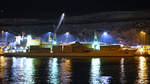 Das Containerschiff  Baltic Klipper  wird Mitte Juli 2018 im Hafen von Dover beladen.
