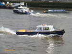 CHASNEE am 14.6.2016, London auf der themse / 
Ex Polizeiboot / Small Passenger Charter  Boat für 12 Pass. /
