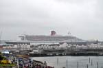 Die Queen Mary 2 am 05.06.12 im Hafen von Southampton aufgenommen