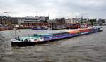 Feederschiff BCF  Amazone  am 9.05.2010 im Hamburger Hafen.