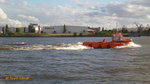 MOORING TUG II am 5.8.2016, Hamburg, Elbe vor den Landungsbrücken /   Festmacherboot / Lüa 11,3 m, B 4,1 m, Tg 1,65 m  / 1 Diesel, 210 kW (285 PS), 9 kn, Pfahlzug: 3 t / gebaut 1985 bei