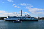 COPENHAGEN , RoPax-Fähre , IMO 9587867 , Baujahr 2016 , 170 x 27 m ,  Rostock-Warnemünde , 11.09.2025