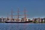 Die SEDOV, das derzeit größte Segelschiff der Welt, eine Viermast Bark, lag am 30.08.2016 noch am Bontekai in Wilhelmshaven.