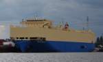 DREAM BEAUTY, ein Autotransportschiff im Hamburger Hafen. Beobachtet am 10.05.2013. IMO: 9303168, Baujahr:2006, L. 186m, B. 28,20m,  T. 8,52m, Knoten 20.