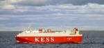 Der 99m lange Fahrzeugtransporter WESER HIGHWAY (IMO:9065417) am 21.11.25 ausgehend Rostock.