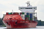 Die Aalderdijk IMO-Nummer:9491496 Flagge:Liberia Länge:168.0m Breite:26.0m Baujahr:2011 Bauwerft:Sainty Shipbuilding,Yangzhou China am 21.09.16 im Nord-Ostsee-Kanal bei Rendsburg.