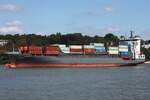 Containerfrachtschiff ANINA (IMO 9354351); Datum: 19.08.2025; Aufnahmeort: Elbe/Hafen Hamburg, Deutschland.