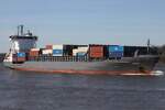 Containerfrachtschiff ANINA (IMO 9354351); Datum: 18.03.2026; Aufnahmeort: Elbe/Hafen Hamburg, Deutschland.