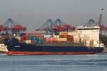 Containerfrachtschiff AKACIA (IMO 9315020); Datum: 15.07.2026; Aufnahmeort: Elbe/Hafen Hamburg, Deutschland. 