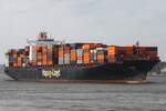 Containerfrachtschiff AL SAFAT (IMO 9349497); Eigner/Betreiber: Hapag-Lloyd; Datum: 12.03.2026; Aufnahmeort: Elbe/Hafen Hamburg, Deutschland.