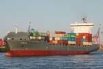 Containerfrachtschiff ANNABA (IMO 9306201); Datum: 21.07.2026; Aufnahmeort: Elbe/Hafen Hamburg, Deutschland.