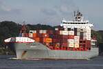 Containerfrachtschiff ANNALISA P (IMO 9437141); Datum: 07.10.2026; Aufnahmeort: Elbe/Hafen Hamburg, Deutschland. 