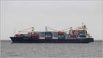 Die 2002 gebaute BOMAR VALOUR (IMO 9242637) kurz vor Erreichen der Stromkaje in Bremerhaven. Das Feederschiff ist 178,57 m lang und 28,02 m breit, hat eine GT/BRZ von 17.189, eine DWT von 22.300 t und eine Kapazität von 1.678 TEU. Heimathafen ist Monrovia (Liberia). Frühere Namen: MAERSK VALLETTA, AMADEUS I. 09.04.2021