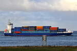 BALTIC WHALE , Feederschiff , IMO 9354454 , Baujahr 2006 , 134 x 24 m , 868 TEU ,  Cuxhaven , Alte Liebe , 30.10.2025 ,