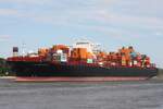 Containerfrachtschiff BALTIMORE EXPRESS (IMO 9665621); Datum: 26.08.2026; Aufnahmeort: Elbe/Hafen Hamburg, Deutschland.