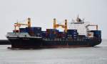 Containerschiff Commander auslaufend aus Le Havre am 29.05.2013.