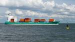 Containerschiff  Christopher  vor Cuxhaven, 10.9.2015