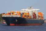 Containerfrachtschiff CZECH (IMO 9723241); Datum: 26.04.2026; Aufnahmeort: Elbe/Hafen Hamburg, Deutschland.