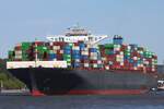 Containerfrachtschiff COSCO FORTUNE (IMO 9472127); Eigner/Betreiber: COSCO; Datum: 29.04.2026; Aufnahmeort: Elbe/Hafen Hamburg, Deutschland.