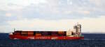 Das 170m lange Containerschiff CONTAINERSHIPS BOREALIS (IMO:9866249) am 21.11.25 vor Gedser.