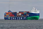 CMA CGM TIVOLI , Containerschiff , IMO 9961312 , 205 x 32 m , Baujahr 2024 , 2126 TEU , 08.04.2025 , Cuxhaven - Alte Liebe , 