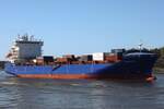 Containerfrachtschiff CMA CGM JANE (IMO 9780665); Datum: 07.04.2026; Aufnahmeort: Elbe/Hafen Hamburg, Deutschland.