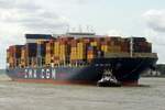 Containerfrachtschiff CMA CGM LOIRE (IMO 9674531); Eigner/Betreiber: CMA CGM; Datum: 05.07.2026; Aufnahmeort: Elbe/Hafen Hamburg, Deutschland.