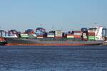 Containerfrachtschiff DP WORLD LIMASSOL (IMO 9432232); Datum: 29.04.2026; Aufnahmeort: Elbe/Hafen Hamburg, Deutschland.