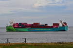 ECO ZEPHYR , Feederschiff , IMO 9985978 , Baujahr 2024 , 148 x 27 m , 1264 TEU , 31.10.2025 ,Cuxhaven , Alte Liebe , 

    