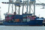 Die ELBWATER Feederschiff IMO-Nummer:9504073 Flagge:Zypern L�nge:151.0m Breite:23.0m Baujahr:2012 Bauwerft:Jiangdong Shipyard,Wuhu China am 23.06.26 im Hamburger Hafen aufgenommen.