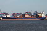Containerfrachtschiff EXPERT (IMO 9436305); Datum: 28.05.2026; Aufnahmeort: Elbe/Hafen Hamburg, Deutschland.