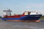 Containerfrachtschiff ELBSPRING (IMO 9462794); Datum: 26.08.2026; Aufnahmeort: Elbe/Hafen Hamburg, Deutschland.