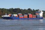 Containerfrachtschiff ENCOUNTER (IMO 9255775); Datum: 22.09.2026; Aufnahmeort: Elbe/Hafen Hamburg, Deutschland.