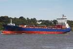 Containerfrachtschiff ELBMOON (IMO: 9359258); Datum: 13.08.2026; Aufnahmeort: Elbe/Hafen Hamburg, Deutschland.