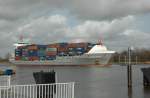 Das Containerschiff ,,Flintercarrier‘‘ / Rotterdam (IMO: 936 5960) wurde auf dem NOK bei Burg und am 07.04.2011 abgelichtet.
