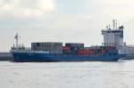 Die Freya IMO-Nummer:9219874 Flagge:Niederlande Lnge:118.0m Breite:18.0m Baujahr:2000 Bauwerft:Sietas,Hamburg Deutschland Stellpltze fr 658 TEU am 10.06.12 bei Hamburg Teufelsbrck.