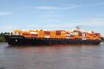 Containerfrachtschiff GSL CHRISTEL ELISABETH (IMO 9280641); Datum: 17.06.2026; Aufnahmeort: Elbe/Hafen Hamburg, Deutschland.