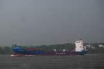 Die Hanse Vision IMO-Nummer:9302243 Flagge:Zypern L�nge:142.0m Breite:20.0m Baujahr:2005 Bauwerft:STX Ro Offshore Tulcea,Tulcea Rum�nien passiert am 30.05.10 auslaufend aus Hamburg den R�schpark