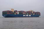 HMM ROTTERDAM , Containerschiff , IMO 9868338 , 400 x 61.5 m , Baujahr 2020 , 23792 TEU , 10.11.2021 , Cuxhaven