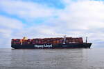 HANOI EXPRESS , Containerschiff , IMO 9540132 , Baujahr 2023 , 399.9 x 61 m , 23660 TEU , Cuxhaven - Alte Liebe , 08.04.2025 , 
