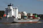 Containerfrachtschiff JUDITH (IMO 9359260); Eigner/Betreiber: Unifeeder; Datum: 19.08.2025; Aufnahmeort: Elbe/Hafen Hamburg, Deutschland.