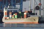 Containerfrachtschiff JUDITH (IMO 9359260); Eigner/Betreiber: Unifeeder; Datum: 15.07.2026; Aufnahmeort: Elbe/Hafen Hamburg, Deutschland.