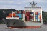 Containerfrachtschiff JUDITH (IMO 9359260); Eigner/Betreiber: Unifeeder; Datum: 05.07.2026; Aufnahmeort: Elbe/Hafen Hamburg, Deutschland.