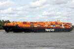 Containerfrachtschiff KIEL EXPRESS (IMO 9229855); Eigner/Betreiber: Hapag-Lloyd; Datum: 05.07.2026; Aufnahmeort: Elbe/Hafen Hamburg, Deutschland.