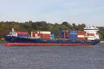 Containerfrachtschiff KILIA (IMO 9412517); Datum: 05.10.2026; Aufnahmeort: Elbe/Hafen Hamburg, Deutschland.