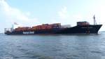Containerschiff HAPAG LLOYD / LIVERPOOL EXPRESS bei Hamburg-Blankenese am 27.07.2014.