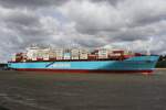 Containerfrachtschiff MAERSK MONTE PASCOAL (IMO 9283203); Eigner/Betreiber: Maersk; Datum: 05.07.2026; Aufnahmeort: Elbe/Hafen Hamburg, Deutschland.
